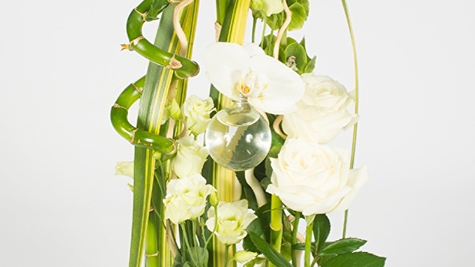 Atelier floral 'En vert et blanc, compositions hautes'