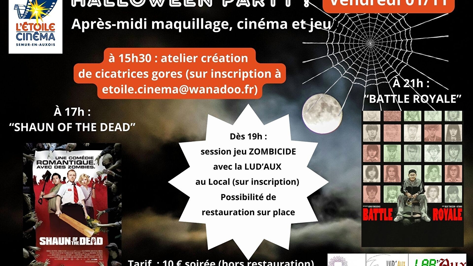 Halloween party à L'Étoile Cinéma !